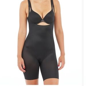 Spanx High-Waist Open-Bust Shaping Bodysuit Black